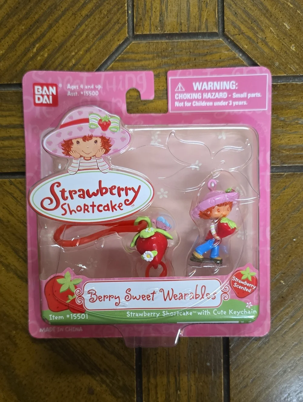 Strawberry Shortcake Berry Sweets Wearables Keychain Charm Set